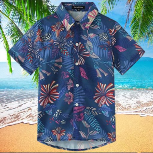 Spring Gege Boys  Short Sleeve Hawaiian Shirt