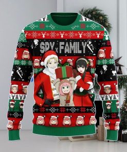 Spy X Family Loid Yor And Anya Ugly Christmas Sweater Anime Men And Women Christmas Gift