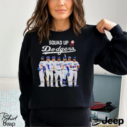 Squadd Up Los Angeles Dodgers 2023 Signatures shirt