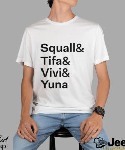 Squall& Tifa& Vivi& Yuna T shirt