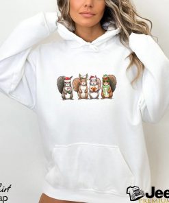 Squirrel Christmas Funny Animals Christmas Shirt