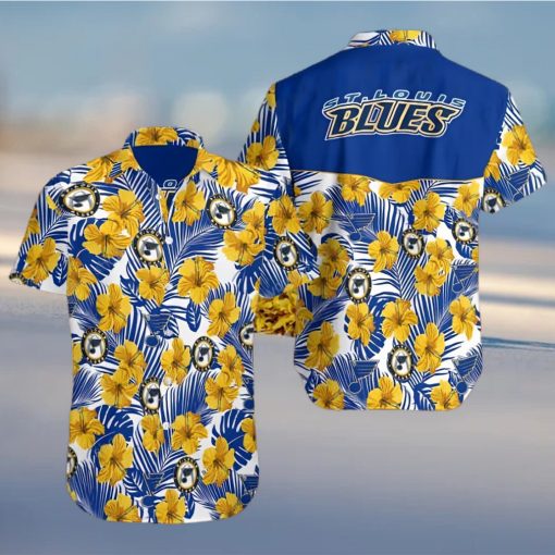 St Louis Blues AOP Short Sleeve Hawaiian Shirt