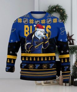 St Louis Blues Funny Ugly Christmas Sweater Angry For Men And Women Custom Name Gift Fans