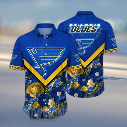 St Louis Blues NHL Flower Full Printing Classic Hawaiian Shirt