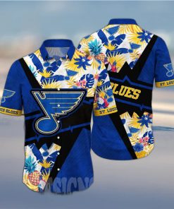 St Louis Blues NHL Flower Full Printing Hawaiian Shirt