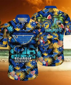 St Louis Blues NHL Flower Hawaiian Shirt For Men Women Great Gift For Fans