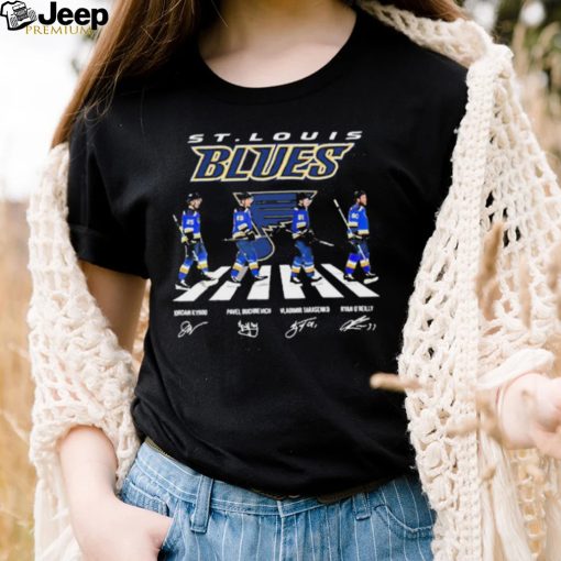 St Louis Blues Team 2022 Abbey Road Signature Shirt