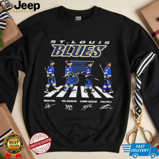 St Louis Blues Team 2022 Abbey Road Signature Shirt