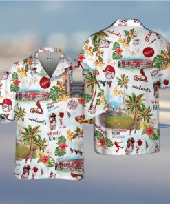 St Louis Cardinals Birds Blues Funny Hawaiian Shirt