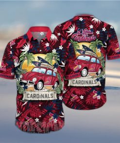 St Louis Cardinals MLB Flower All Over Printed Unisex Hawaiian Shirt