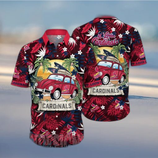 St Louis Cardinals MLB Flower All Over Printed Unisex Hawaiian Shirt