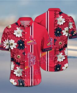 St Louis Cardinals MLB Flower Full Printed Unisex Hawaiian Shirt