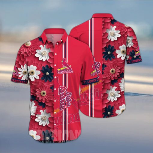 St Louis Cardinals MLB Flower Full Printed Unisex Hawaiian Shirt