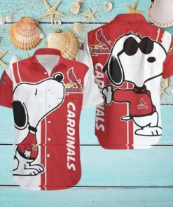 St Louis Cardinals Snoopy Hawaiian Shirt For Fans Hawaiian Beach Short Aloha Shirt Hawaiian Gift