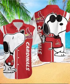 St Louis Cardinals Snoopy On Doghouse Cooke Street Hawaiian Shirts