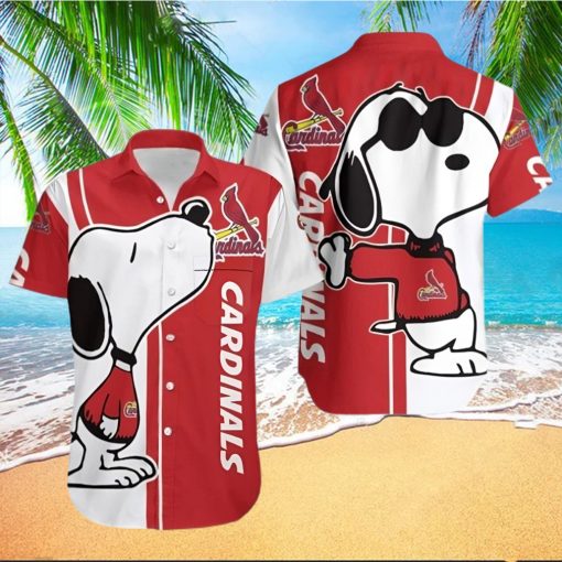 St Louis Cardinals Snoopy On Doghouse Cooke Street Hawaiian Shirts