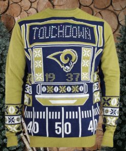 St Louis Rams Touchdown Light Up Ugly Christmas Sweaters