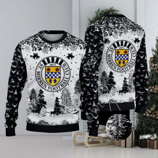 St Mirren F.C. SPFL Scottish Snow Fall Pine Ugly sweater