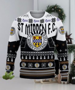 St Mirren FC Snowflakes Tree Custom Name Ugly Christmas Sweater New For Fans Gift Holidays Christmas