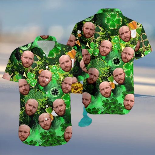 St Patrick s Day Hawaiian  Clover Irish Hawaiian Shirt