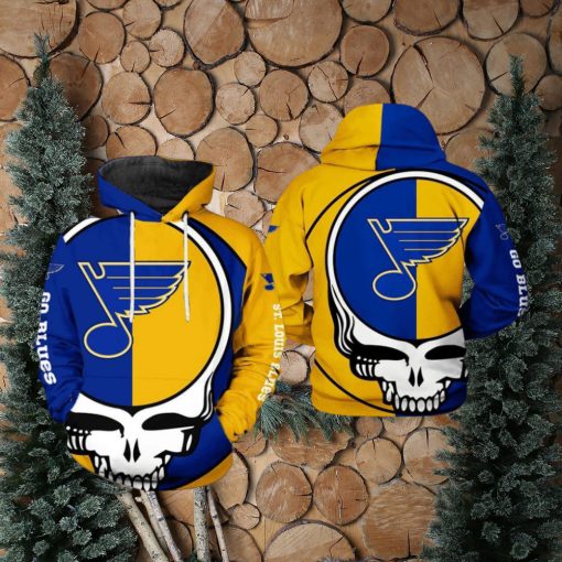 St. Louis Blues NHL Grateful Dead 3D Printed Hoodie