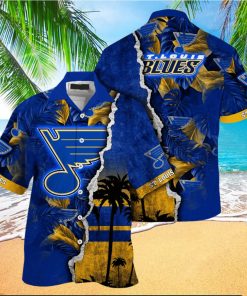 St. Louis Blues NHL Hawaiian Shirt Custom Tan Lines Aloha Shirt