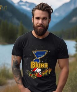 St. Louis Blues NHL Santa Snoopy and Woodstock Christmas Shirt