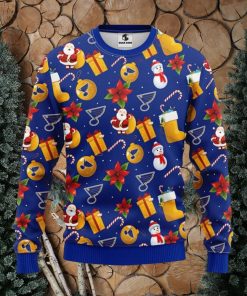 St. Louis Blues Santa Claus Snowman Xmas Ugly Christmas Sweater Best Christmas Gift Ideas