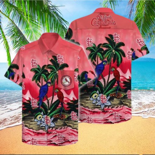 St. Louis Cardinals Hawaiian Shirt Bird Pattern Summer Gift For Baseball Players  HawaiianShirts