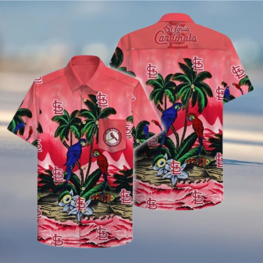 St Louis Cardinals Scenic Hawaiian Shirt And Shorts For Men Women