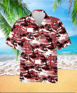 St. Louis Cardinals Hawaiian Shirt Sea Island Pattern Summer Beach Gift Hawaiian Shirt