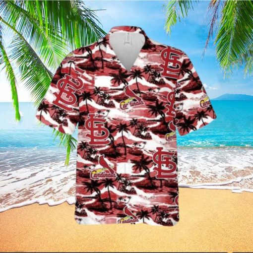 St. Louis Cardinals Hawaiian Shirt Sea Island Pattern Summer Beach Gift Hawaiian Shirt