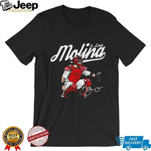 St. Louis Cardinals baseball Yadier Molina player St. Louis Molina signature gift shirt