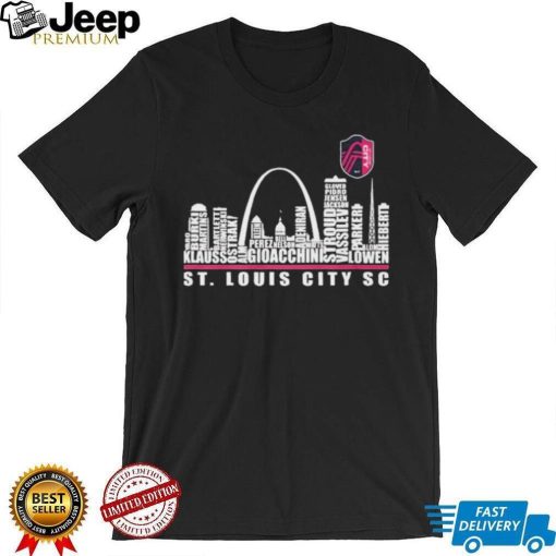 St. Louis City SC Players Name Skyline 2023 Shirt