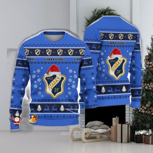 Stabæk Fotball Coconut Eliteserien Ugly 3D Christmas Sweater Unisex For Fans Gift Snow Flower