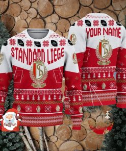 Standard Liege 3D Ugly Christmas Sweater Christmas Holiday Gift Custom Name For Men And Women