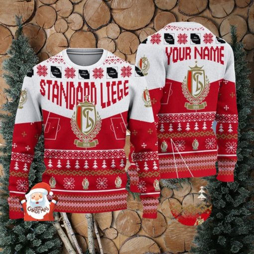 Standard Liege 3D Ugly Christmas Sweater Christmas Holiday Gift Custom Name For Men And Women