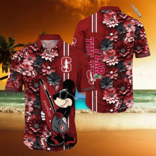 Stanford Cardinal Hawaiian Shirt Mickey Love Surfing Trending Summer Gift
