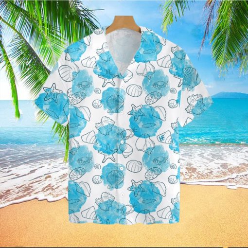 Star Fish And Seashells Tropical Hawaiian Shirt For Men And Women