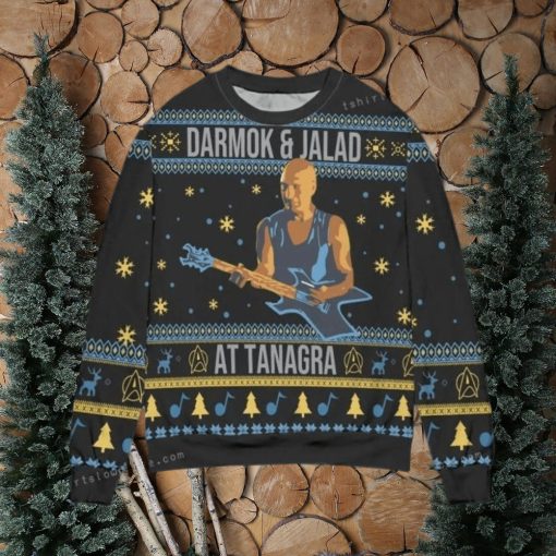 Star Trek Darmok And Jalad At Tanagra Snowflake Christmas Ugly Sweater Mens