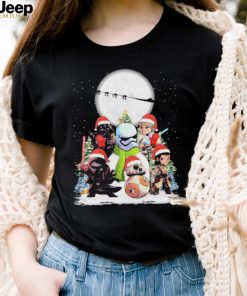 Star War Christmas Chibi Character Snow Shirt