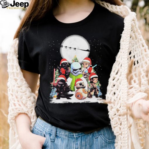 Star War Christmas Chibi Character Snow Shirt