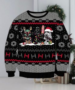 Star War Darkside Ugly Knitted Whiskey Christmas 3D Sweater For Men And Women