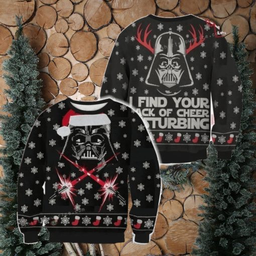 Star War Santa Clause Find Your Lack Of Cheer Disturbing For Womens Ugly Sweater