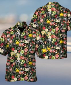 Star Wars And Floral Pattern Hawaiian Shirt