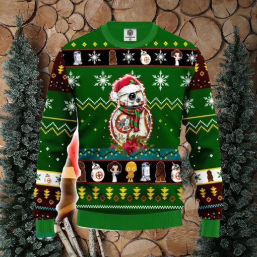 Star Wars B88 Ugly Christmas Sweater Green 1 Amazing Gift Men And Women Christmas Gift