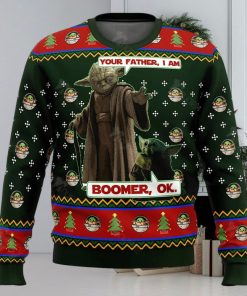 Star Wars Baby Yoda Boomer Star Wars Ugly Christmas Sweater