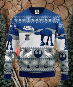 Star Wars Blue Winter Ugly Christmas Sweater Amazing Gift Men And Women Christmas Gift