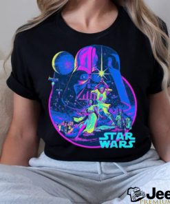 Star Wars Bright Classic Neon Poster Art Graphic T Shirt