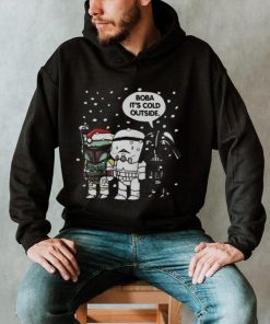 Star Wars Christmas Boba Its Cold Outside T shirt